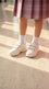 Girls White Sports School Shoes SK1191