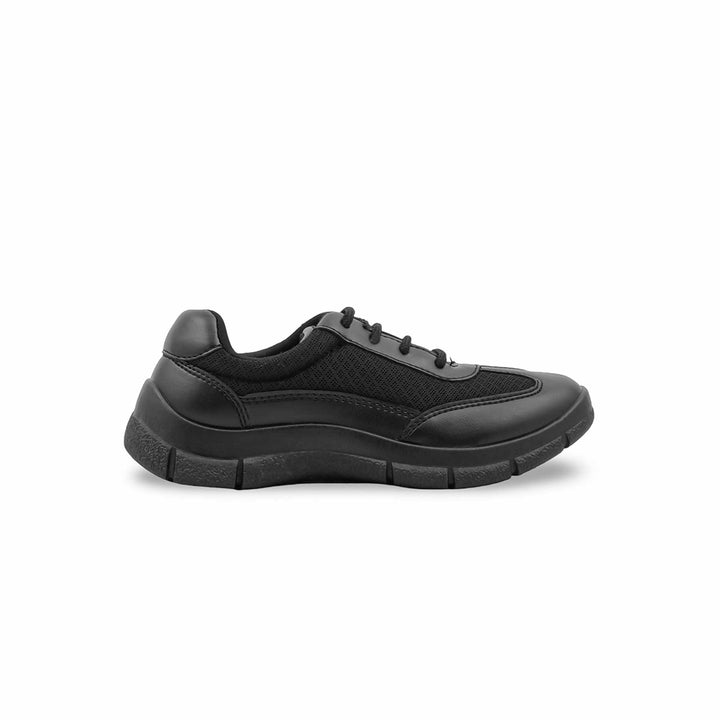 Boys Black Lace Up School Shoes SK1194