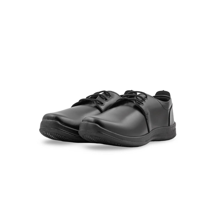 Boys Black Lace Up School Shoes SK1197
