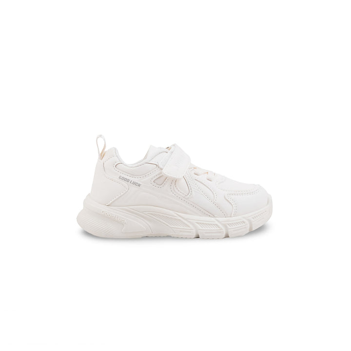 Boys White Sports School Shoes SK1203