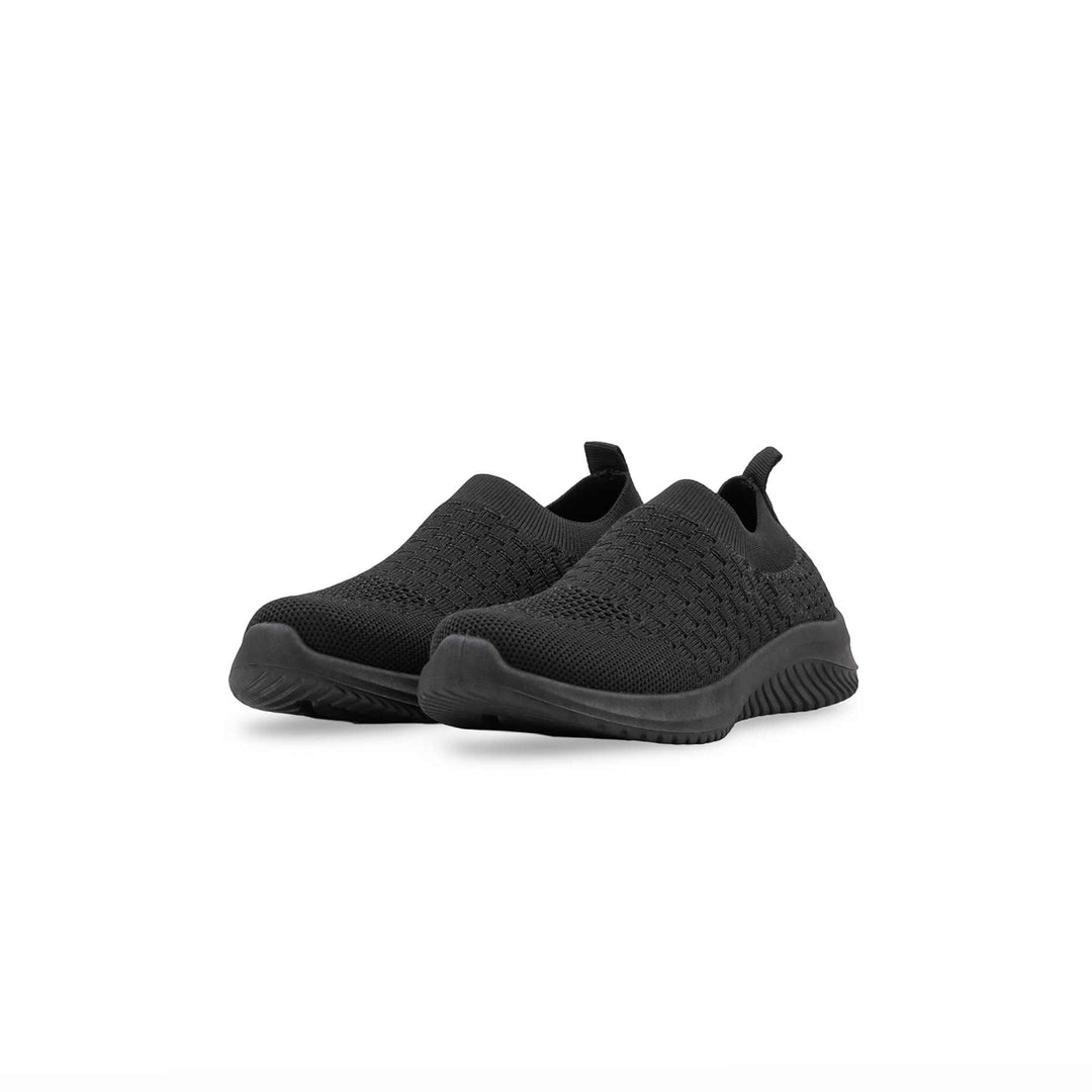 Boys Black Sports School Shoes SK1208