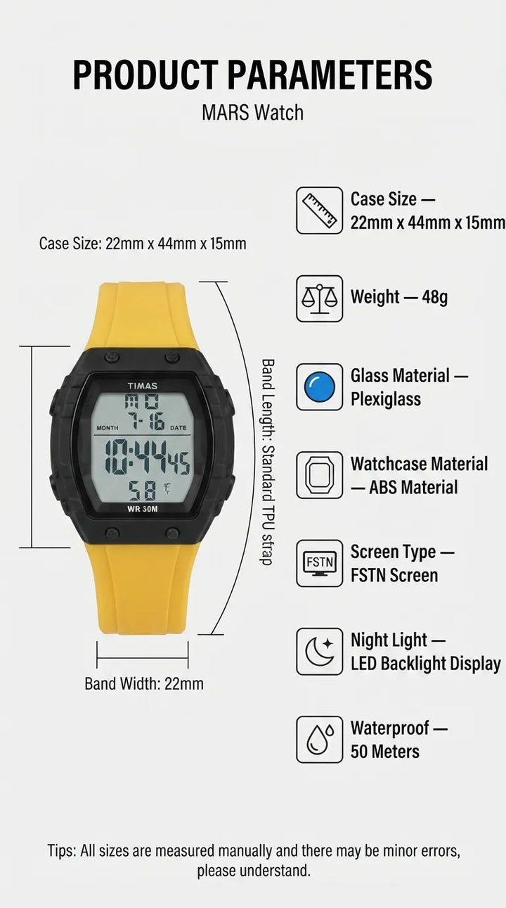 Waterproof Sports Watch for Men with Free Box T3071020