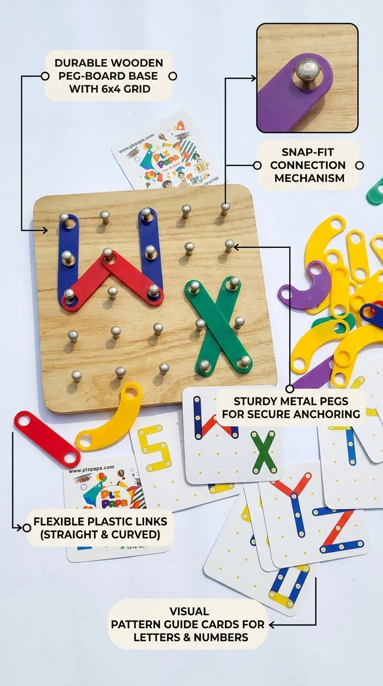Montessori Mind Creative Sticks ABC Shapes & 123 T7011110