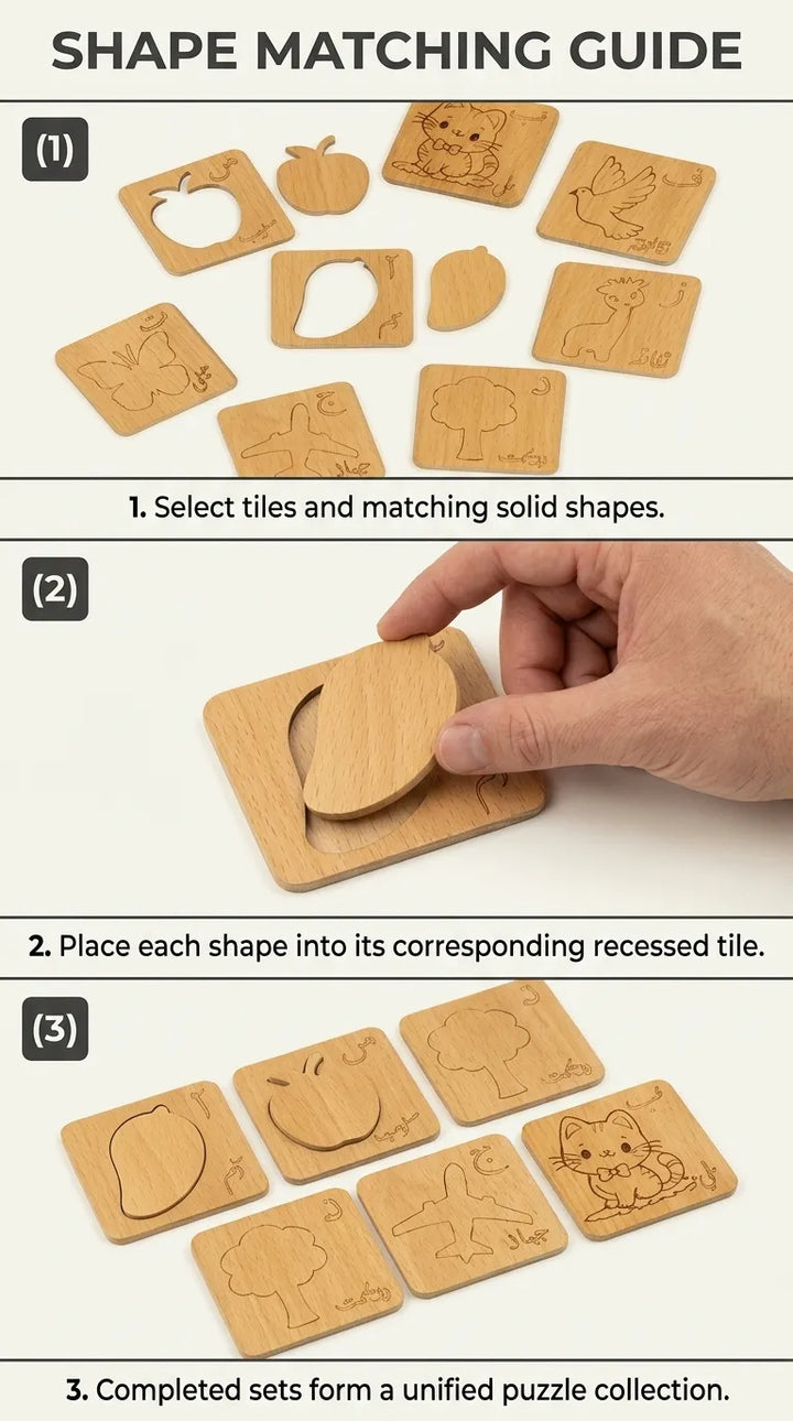38 Urdu Piece Wooden Coloring Stencils T7011462