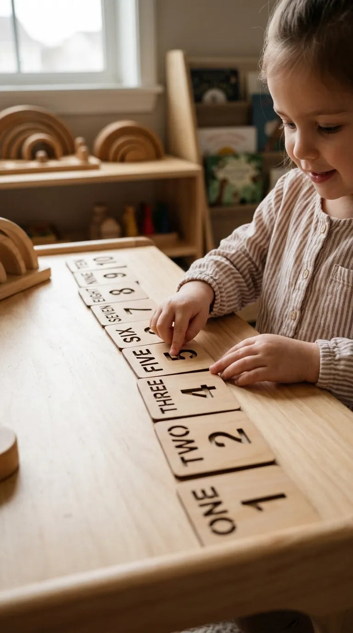 Kids Wooden Math Drawing Stencil T7011762