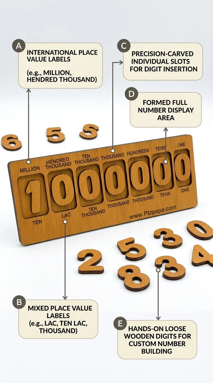 Math Unit Understanding Toys Wooden Math Puzzle T7012262