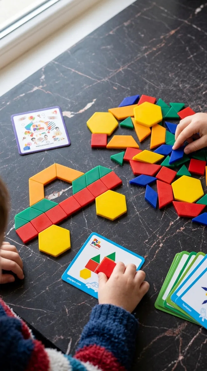 Pattern Blocks Geometric Shape Jigsaw Puzzle T7012610