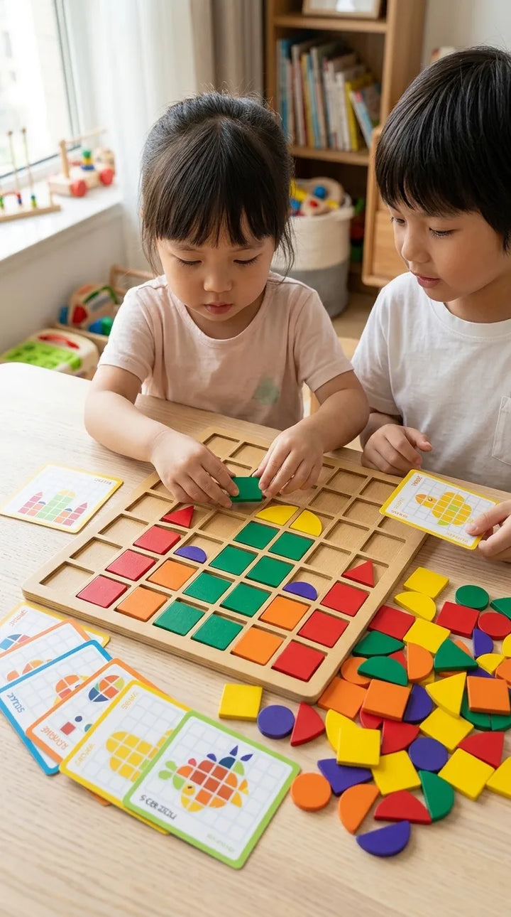 Geometric Shape Mosaic Puzzle Set T7012910