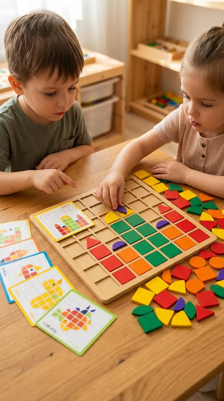 Geometric Shape Mosaic Puzzle Set T7012910