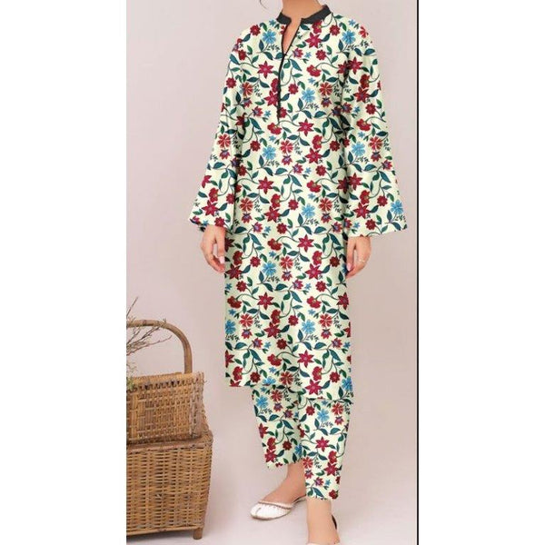 2PC- Unstitched Digital Printed Lawn Suit US5002