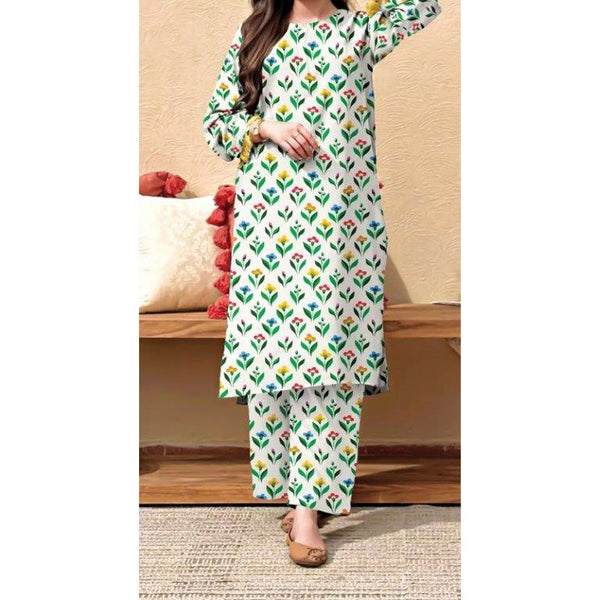 2PC- Unstitched Digital Printed Lawn Suit US5005