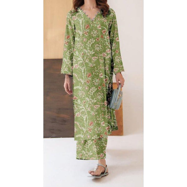 2PC- Unstitched Digital Printed Lawn Suit US5006