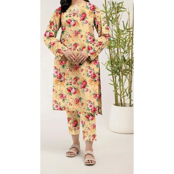 2PC- Unstitched Digital Printed Lawn Suit US5008