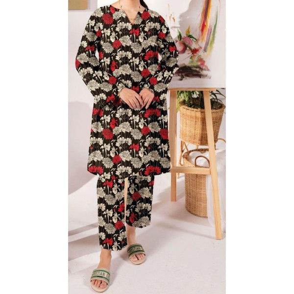 2PC- Unstitched Digital Printed Lawn Suit US5017