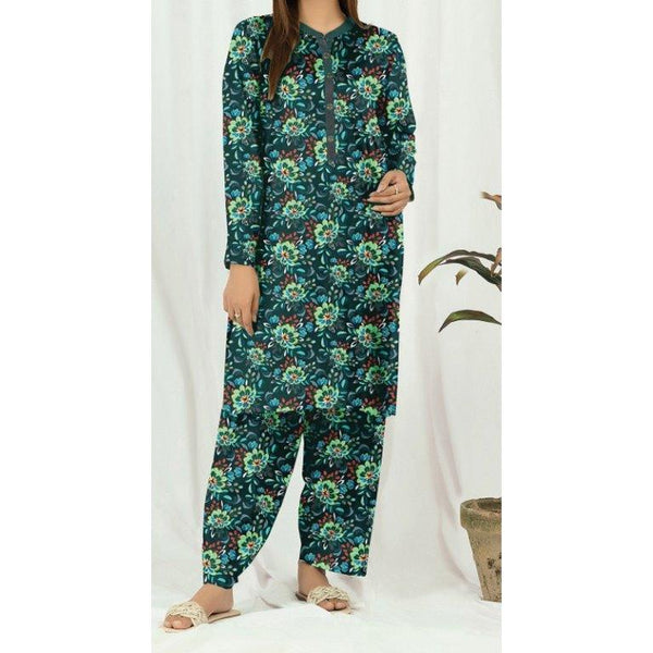 2PC- Unstitched Digital Printed Lawn Suit US5021
