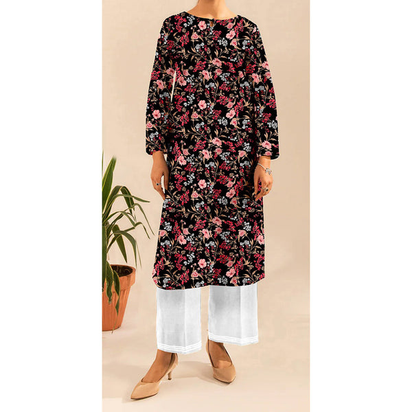 1PC- Unstitched Digital Printed Blended Cotton Shirt US5062