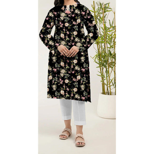 1PC- Unstitched Digital Printed Blended Cotton Shirt US5063