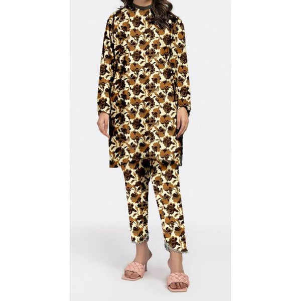 2PC- Unstitched Digital Printed Lawn Suit US5079