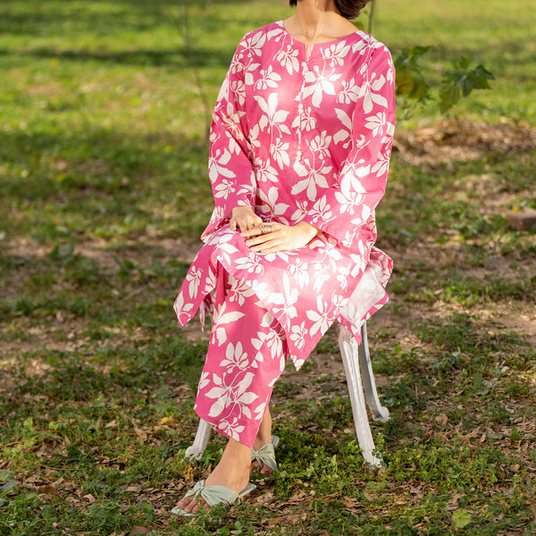 2PC- Unstitched Digital Printed Lawn Suit US5163