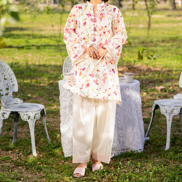 1PC- Unstitched Digital Printed Lawn Shirt US5164