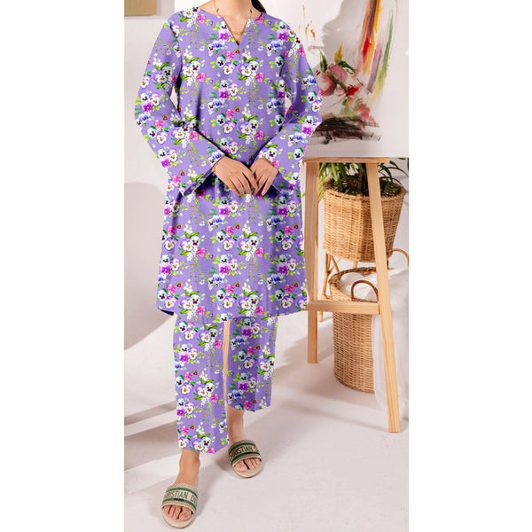 2PC- Unstitched Digital Printed Cambric Suit US5256