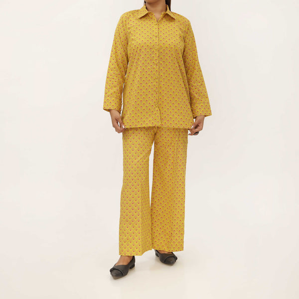 2PC- Unstitched Screen Printed Cotton Suit US5295