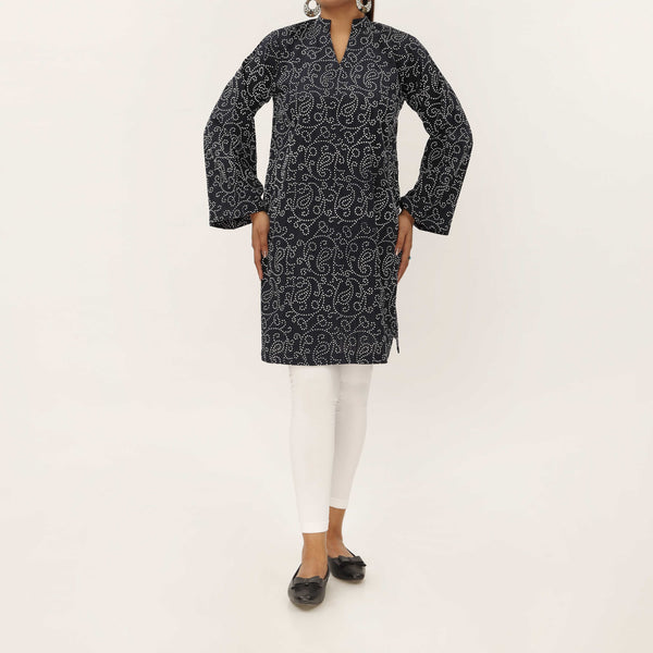 1PC- Unstitched Screen Printed Cotton Shirt US5322