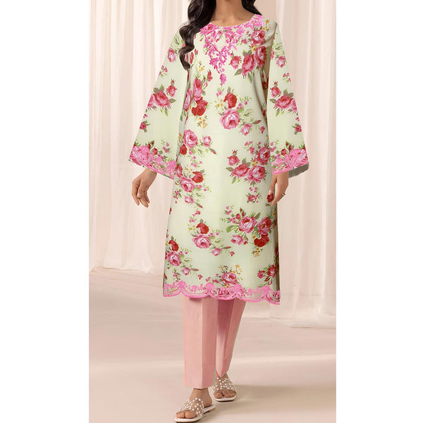 1PC- Unstitched Digital Printed Cambric Shirt US5346