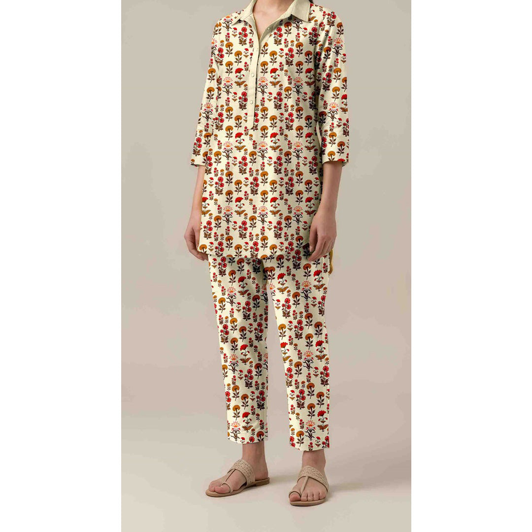 2 PC Unstitched Printed Suit