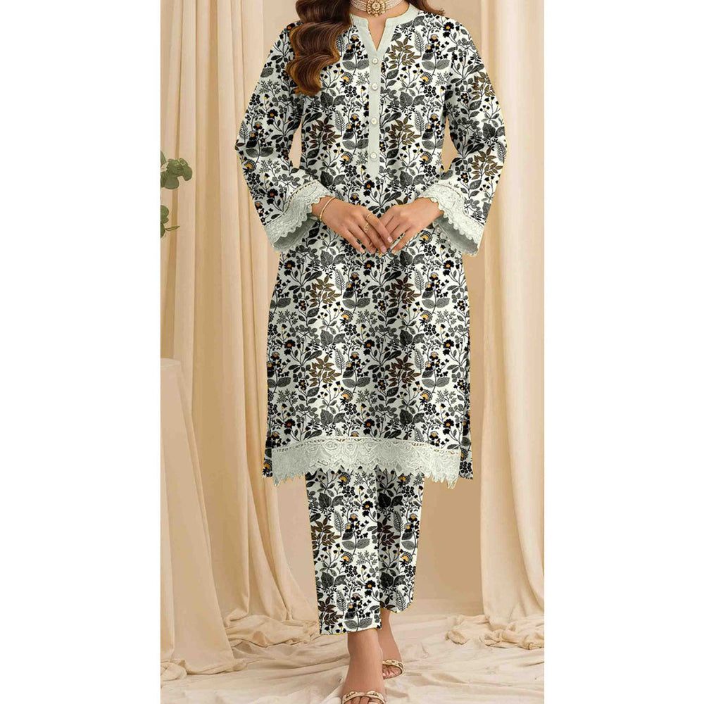 2 PC Unstitched Printed Suit