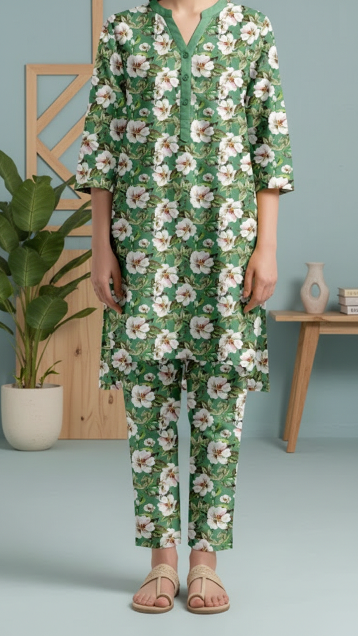 2PC Unstitched Printed Suit US5460