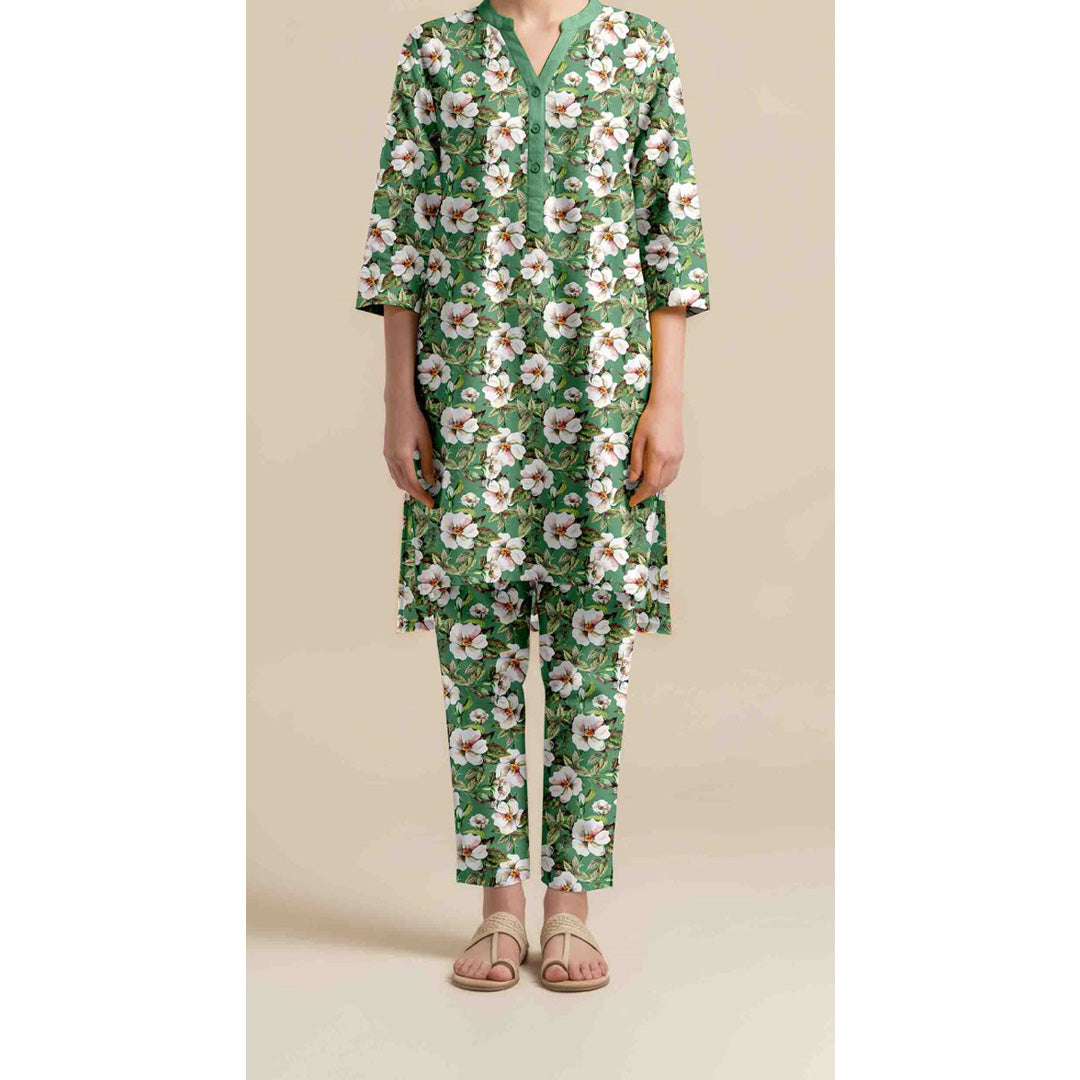 2 PC Unstitched Printed Suit