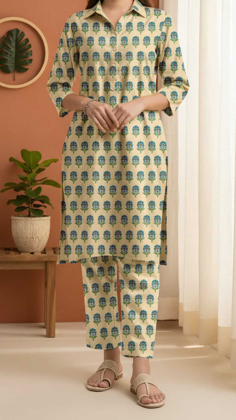 2PC Unstitched Printed Suit US5466