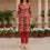 2PC- Unstitched Printed Cotton Cambric suit US5480