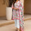 3PC- Unstitched Printed Cotton Cambric suit US5488