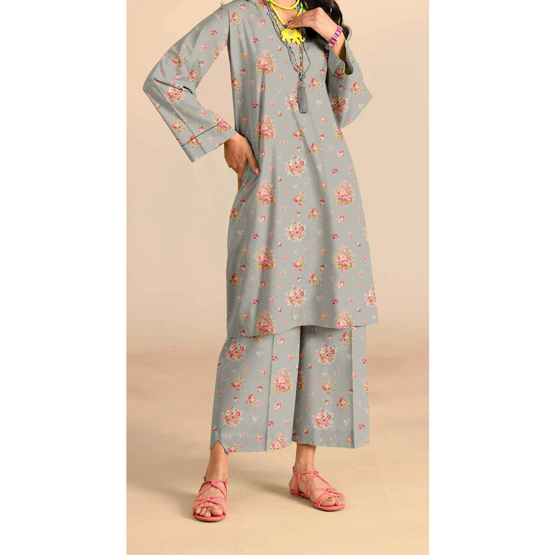 2 PC Unstitched Printed Suit