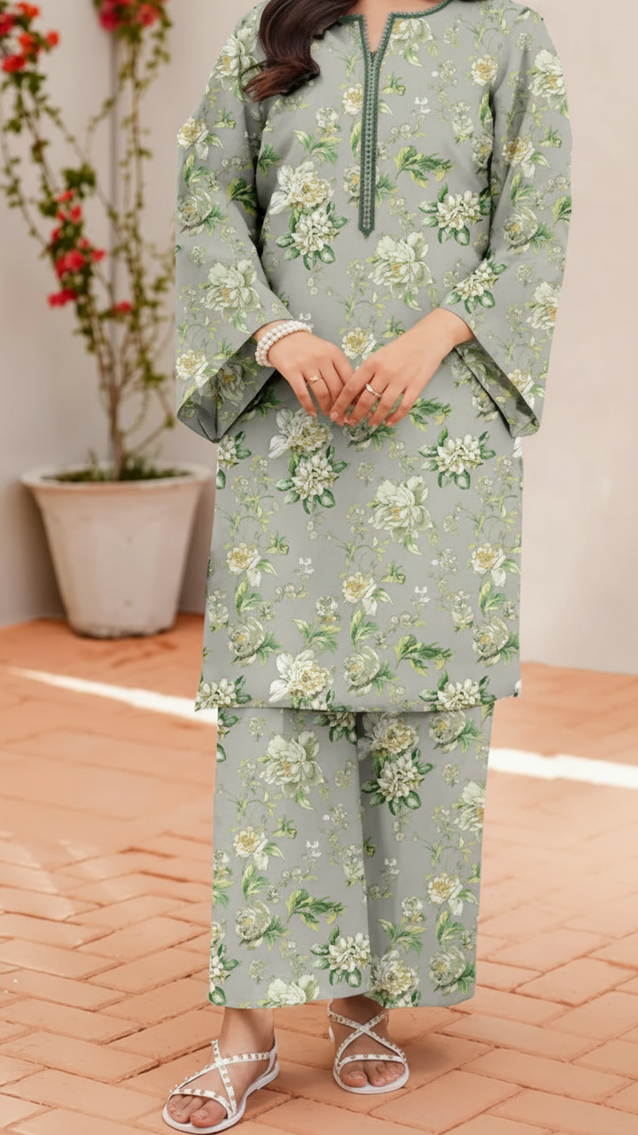 2PC Unstitched Printed Suit US5519