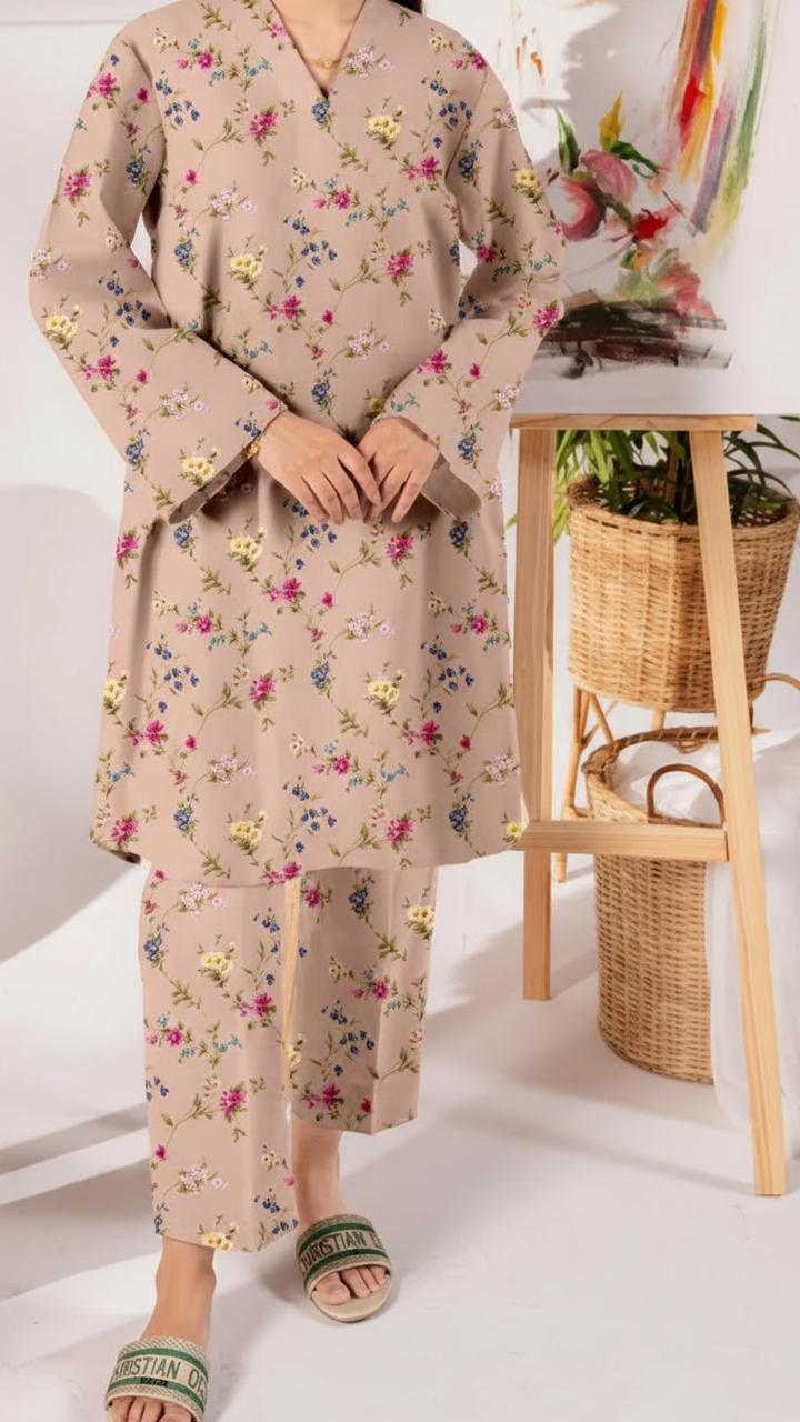 2PC Unstitched Printed Suit US5522