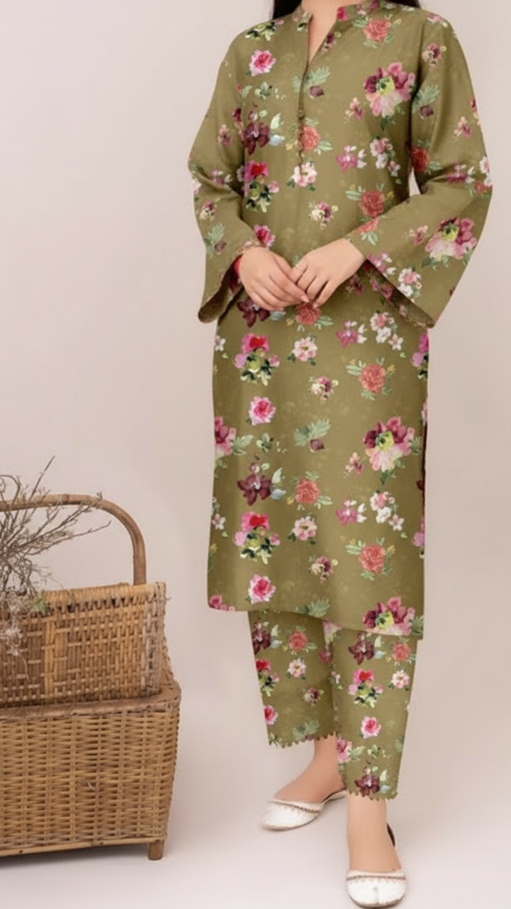 2PC Unstitched Printed Suit US5526