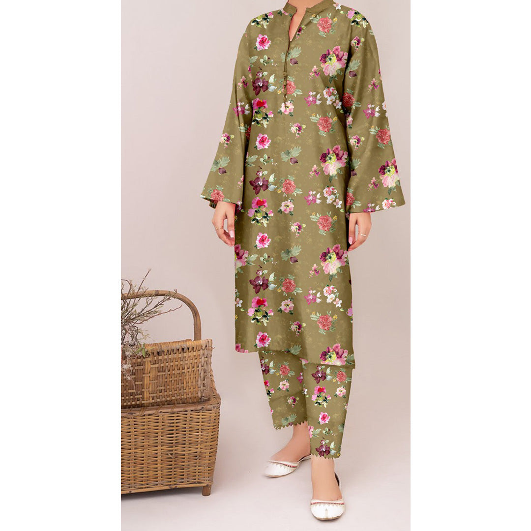 2 PC Unstitched Printed Suit