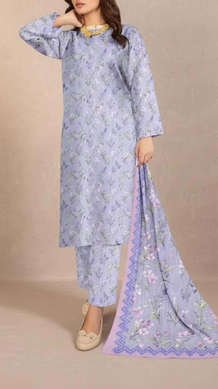 3PC Unstitched Printed Suit US5529