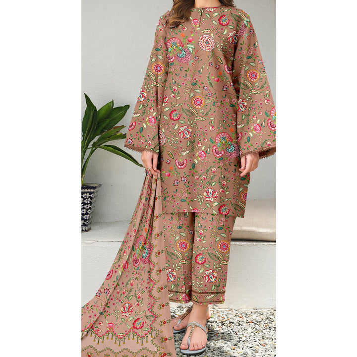3 PC Unstitched Printed Suit 