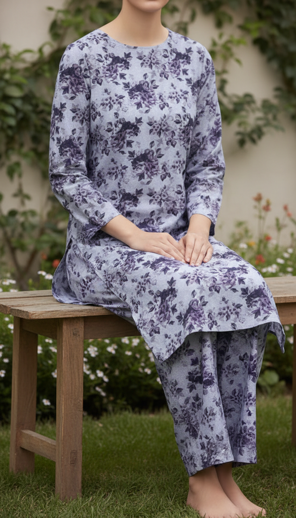 2 PC UnStitched Digital Printed Lawn Suit US6027