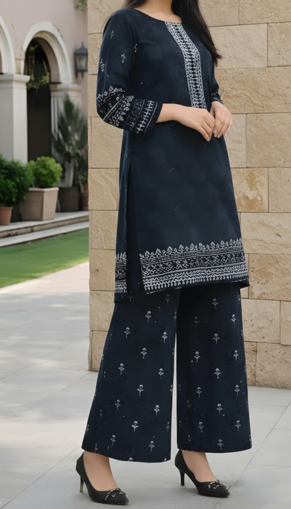 2 PC UnStitched Digital Printed Lawn Suit US6028