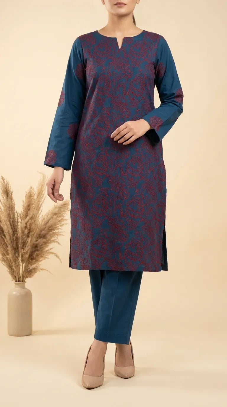 2 PC Unstitched Lawn Suit US623312