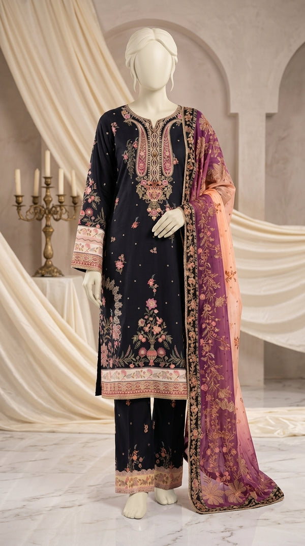 3 PC Digital Printed Lawn Suit US628601