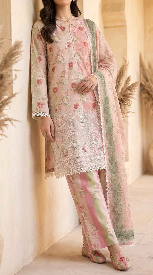 3 PC Digital Printed Lawn Suit US6317