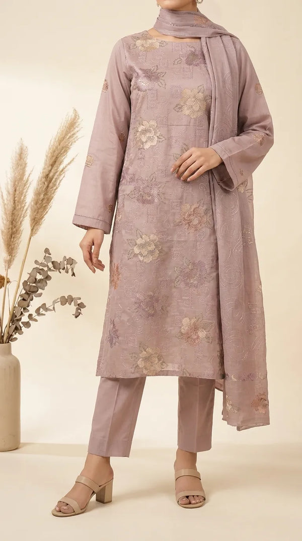 3 PC Unstitched Lawn Suit US646559
