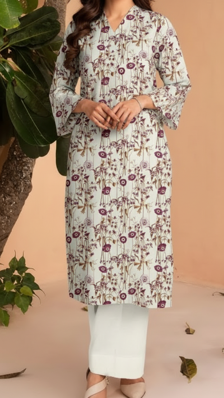 Unstitched Printed Shirt UW5017