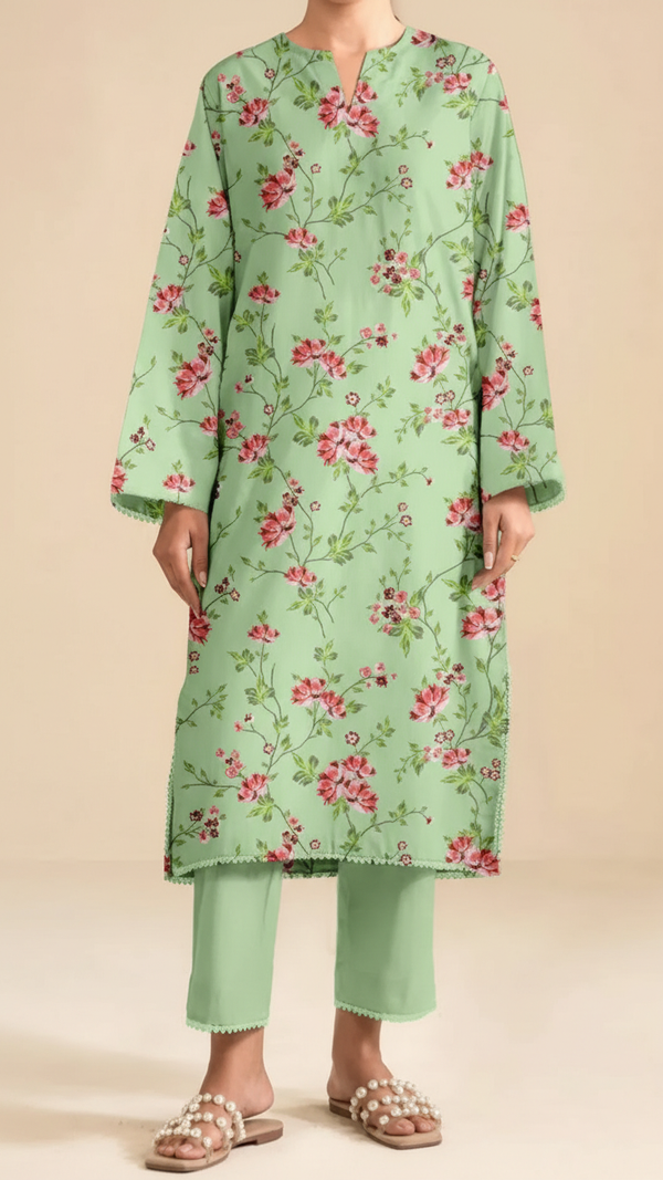 Unstitched Printed Shirt UW5018